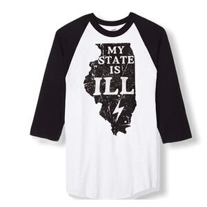 Soffe Men's T-Shirt, Illinois Ill, XX-Large